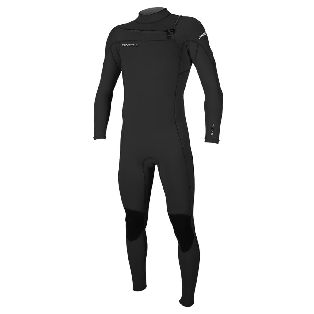 O'Neill Men's Hammer 3/2mm Chest Zip Full Wetsuit — Black/Black/Black (A05) — front