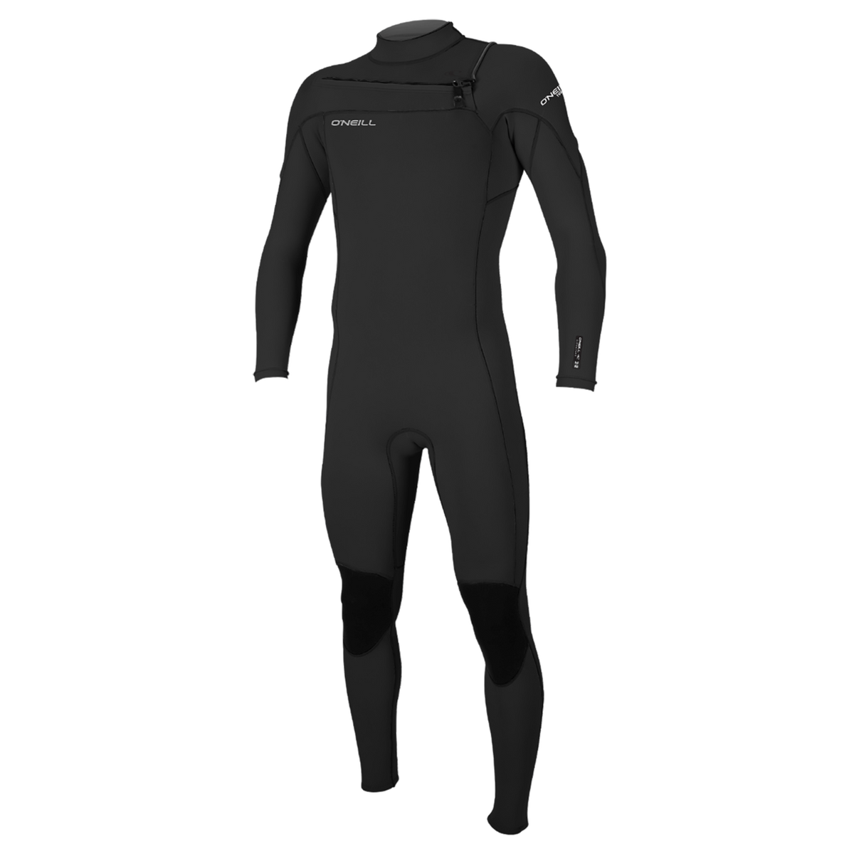 O'Neill Men's Hammer 3/2mm Chest Zip Full Wetsuit — Black/Black/Black (A05) — front