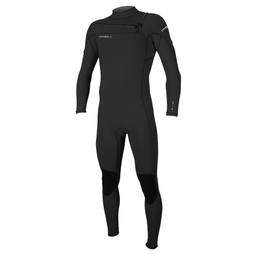 O'Neill Men's Hammer 3/2mm Chest Zip Full Wetsuit — Black/Black/Black (A05) — front