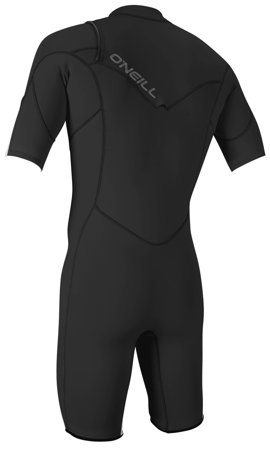 O'Neill Men's Hammer 2mm Chest Zip Short Sleeve Spring Wetsuit — Black/Black/Black (A05) — additional view