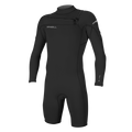 O'Neill Men's Hammer 2mm Chest Zip Long Sleeve Spring Wetsuit — Black/Black/Black (A05) — front