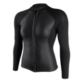 O'Neill Women's Bahia 1/0.5mm Full-Zip Jacket — Glideblack/Black/Black (FQ9) — front
