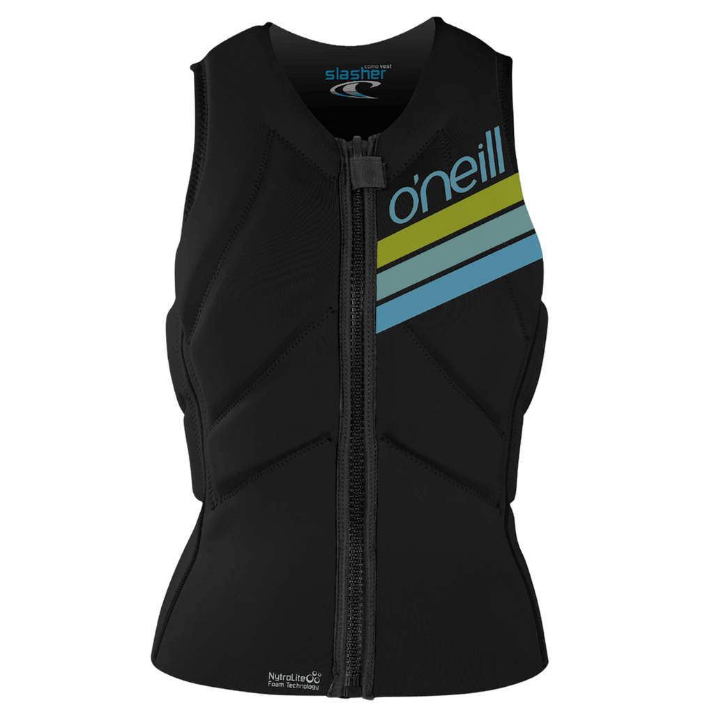 O'Neill Women's Slasher Wind Vest — Black/Black/Black (A05) — front
