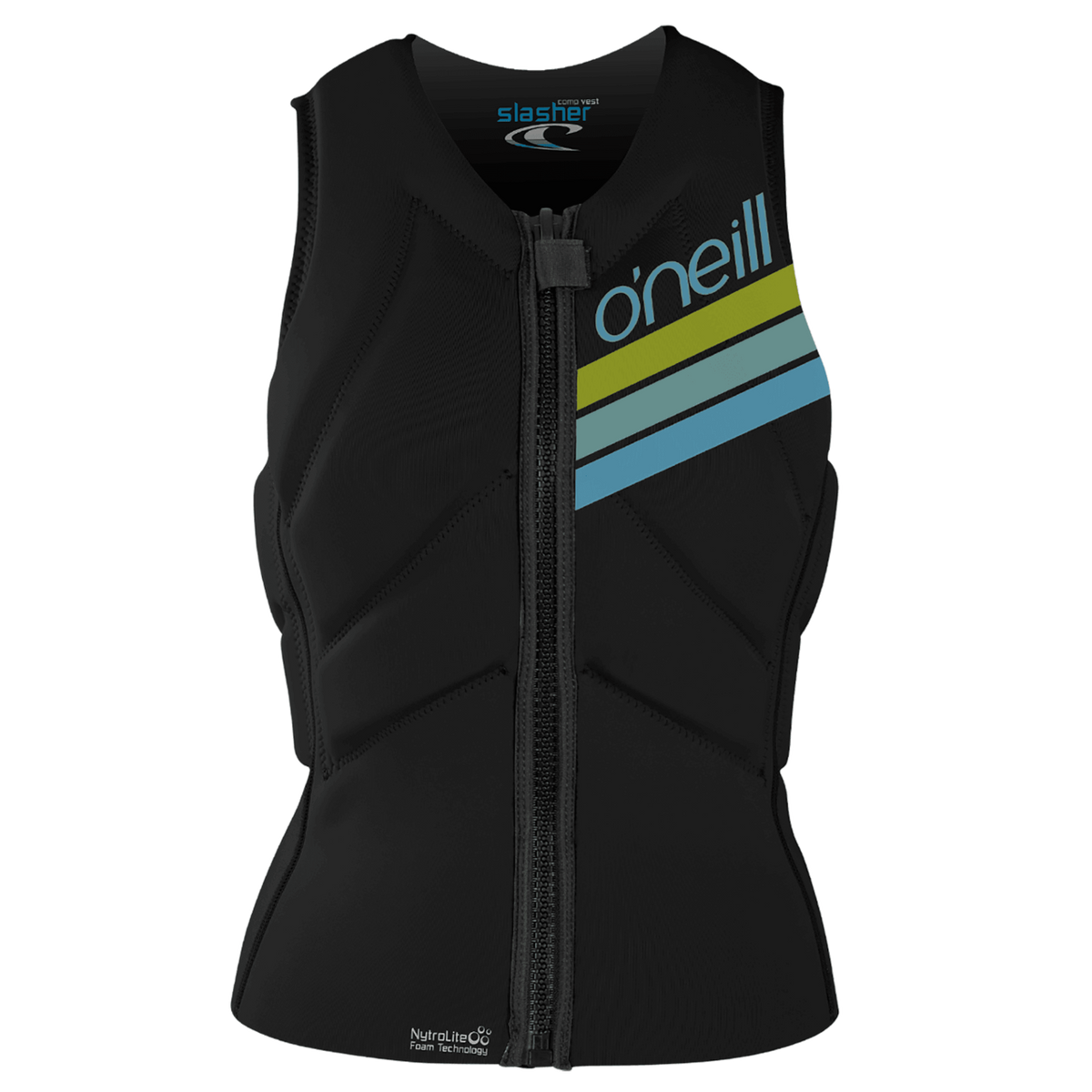O'Neill Women's Slasher Wind Vest — Black/Black/Black (A05) — front