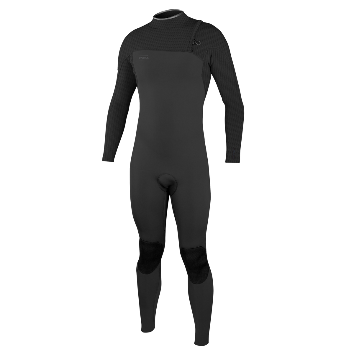 O'Neill Men's Hyperfreak Comp 4/3mm Zipless Full Wetsuit — Black/Black (A00) — front