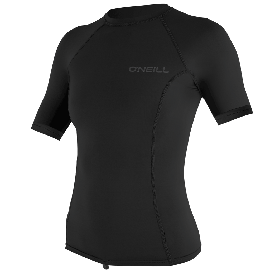 O'Neill Women's Thermo-X Short Sleeve Top — Black (002) — front