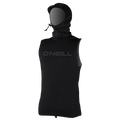 O'Neill Men's Thermo-X Vest w/Neo Hood — Black (002) — front