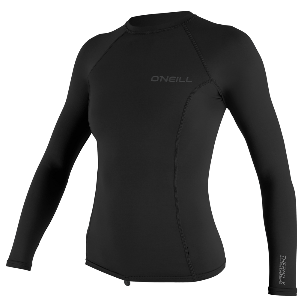 O'Neill Women's Thermo-X Long Sleeve Top — Black (002) — front