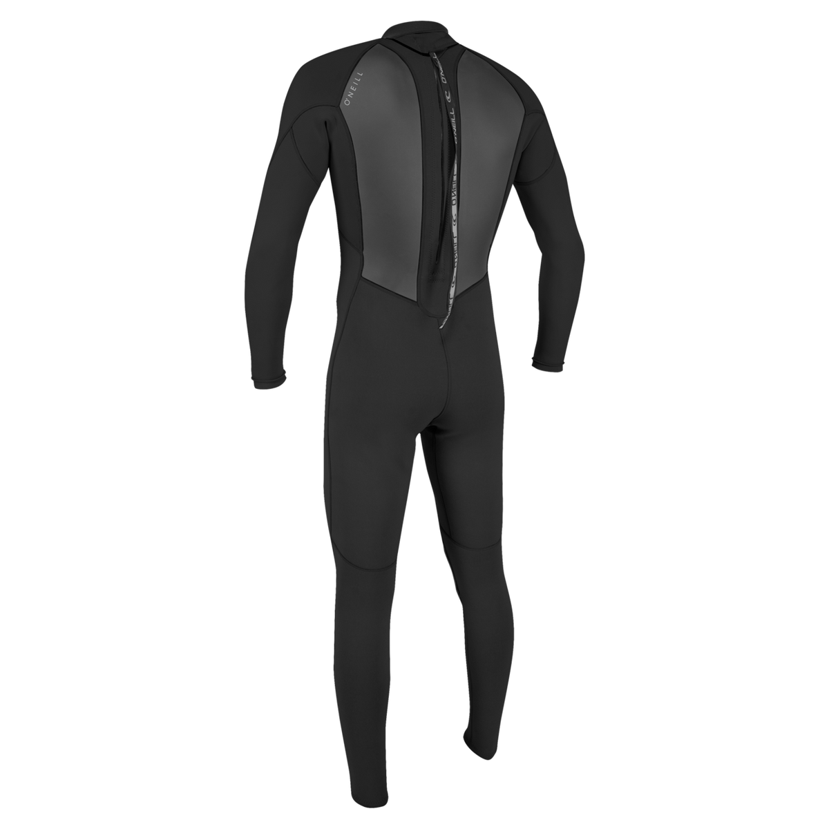 O'Neill Men's Reactor-2 3/2mm Back Zip Full Wetsuit — Black/Black (A00) — additional view