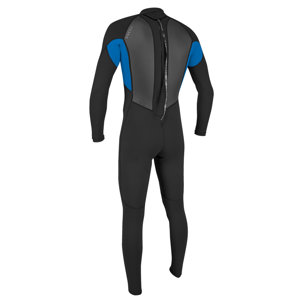 O'Neill Men's Reactor-2 3/2mm Back Zip Full Wetsuit — Black/Ocean (EJ7) — additional view