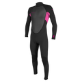 O'Neill Youth Reactor-2 3/2mm Back Zip Full Wetsuit — Black/Berry (C09) — front