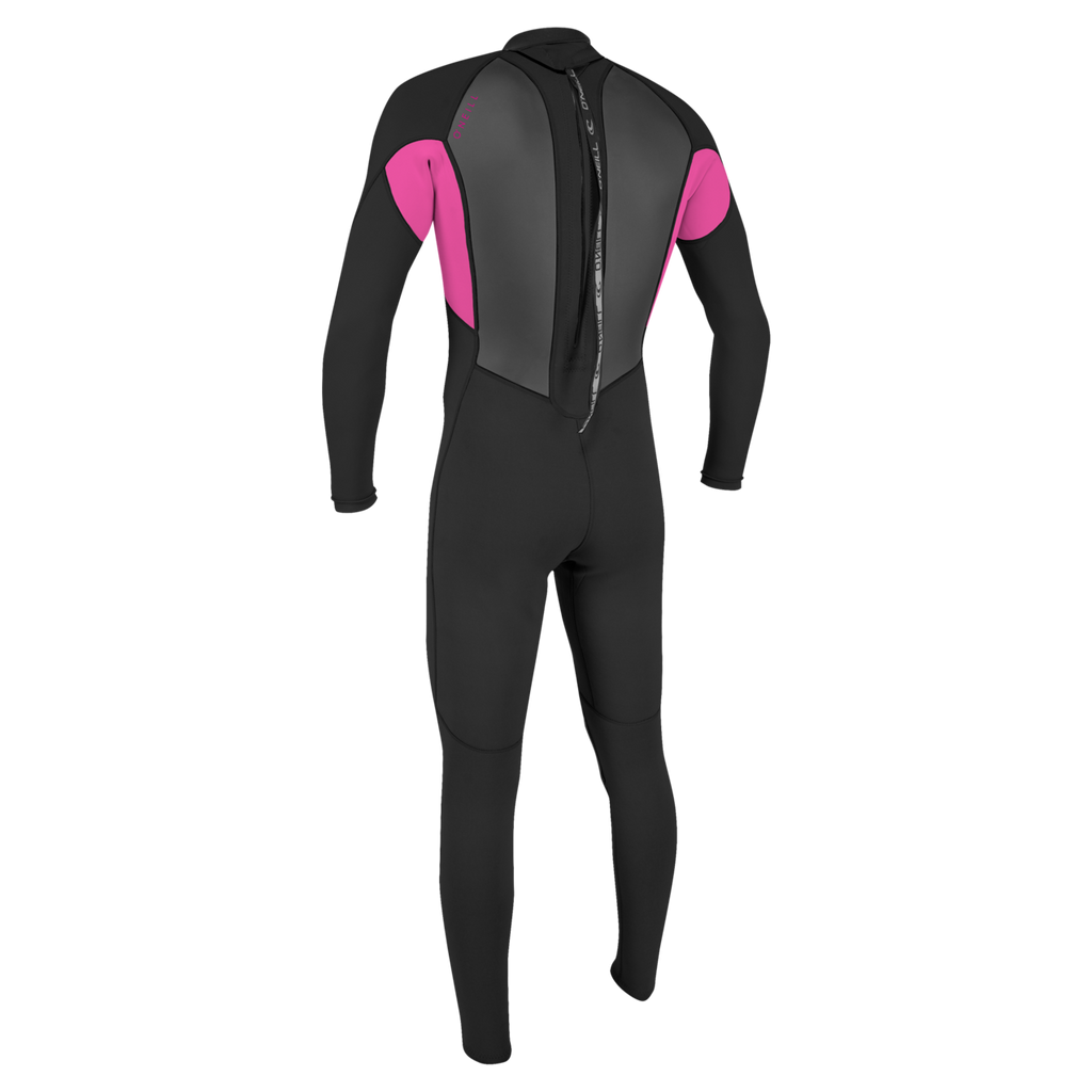 O'Neill Youth Reactor-2 3/2mm Back Zip Full Wetsuit — Black/Berry (C09) — additional view