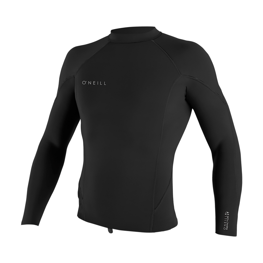 O'Neill Men's Reactor-2 1.5mm Long Sleeve Top — Black/Black/Black (A05) — front