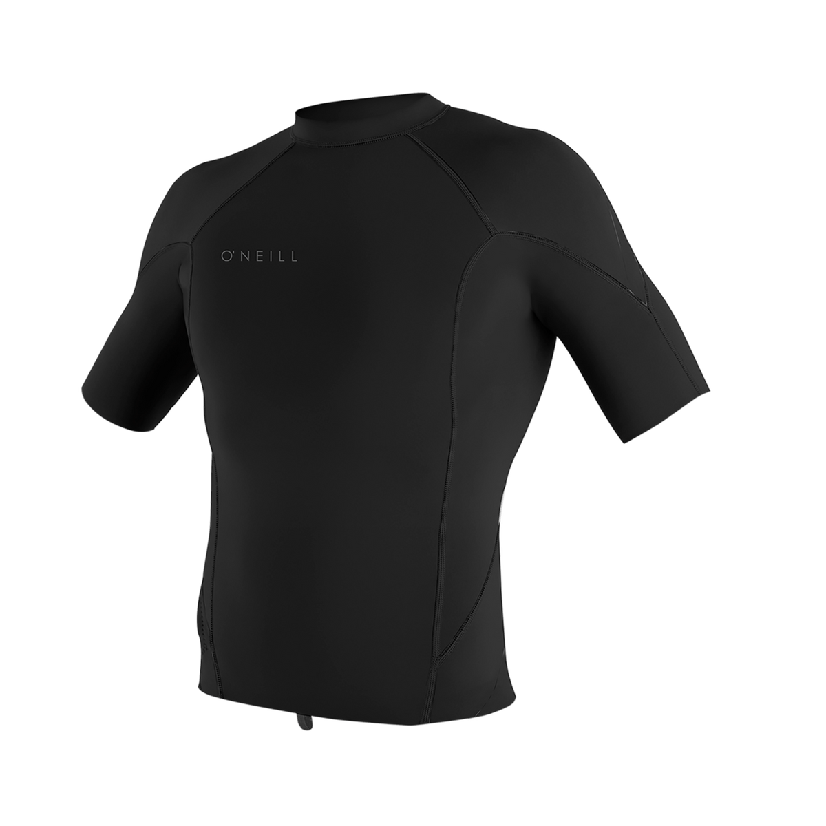 O'Neill Men's Reactor-2 1mm Short Sleeve Top — Black/Black/Black (A05) — front
