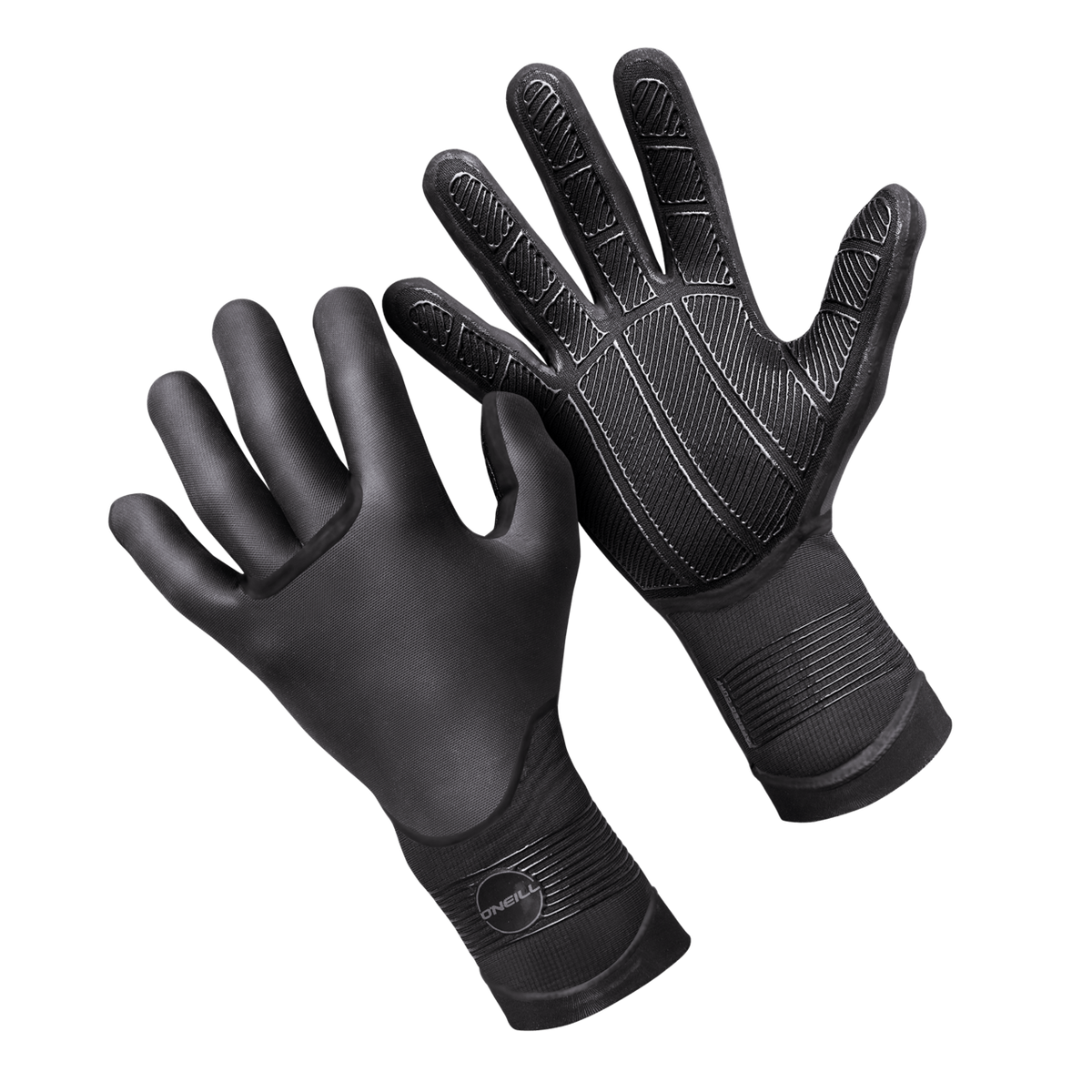 O'Neill Psycho Tech 5mm Gloves — Black (002) — front