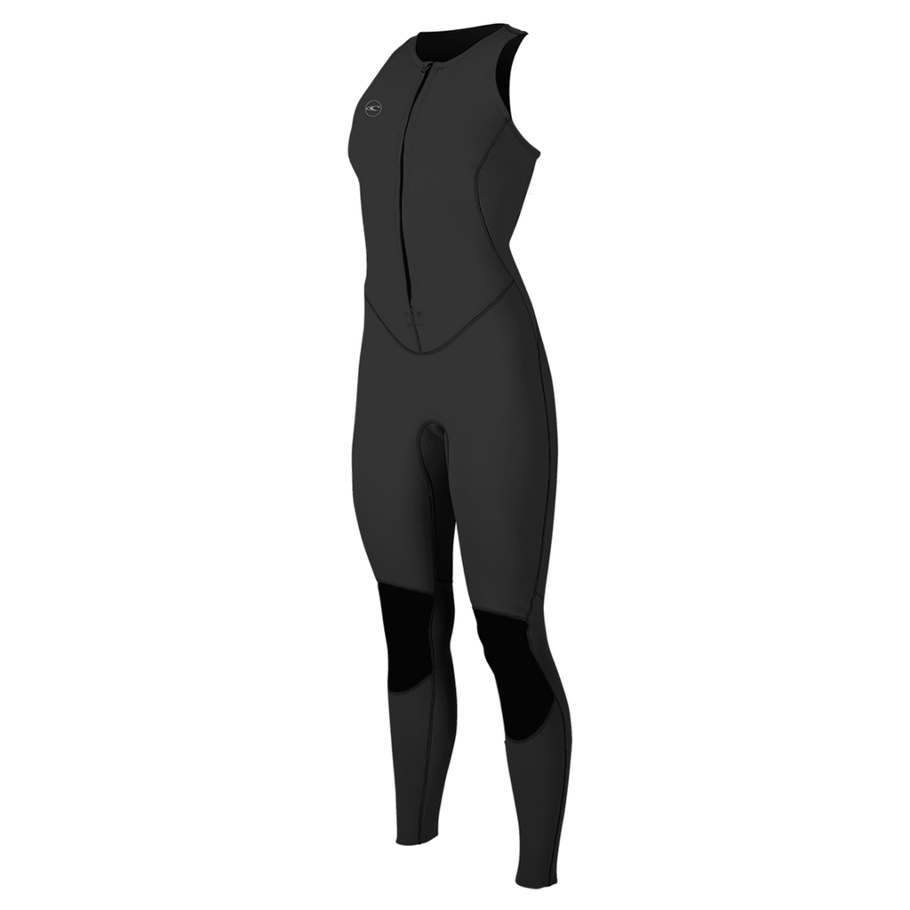 O'Neill Women's Reactor-2 1.5mm Sleeveless Full Wetsuit — Black/Black (A00) — front