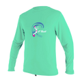 O'Neill Toddler O'Zone Long Sleeve Sun Shirt - Girls — Lightaqua (216) — front