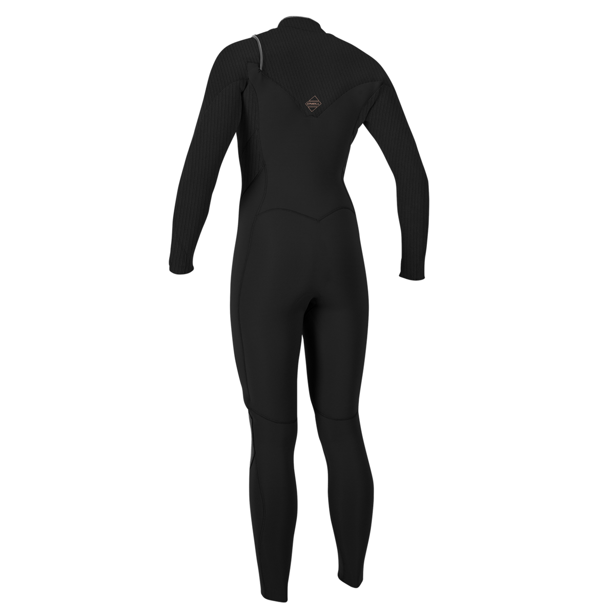 O'Neill Women's Hyperfreak 3/2mm+ Chest Zip Full Wetsuit — Black/Black (A00) — additional view