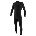 O'Neill Youth Hyperfreak 4/3mm+ Chest Zip Full Wetsuit — Black/Tempsteel/Tempsteel (IQ1) — front