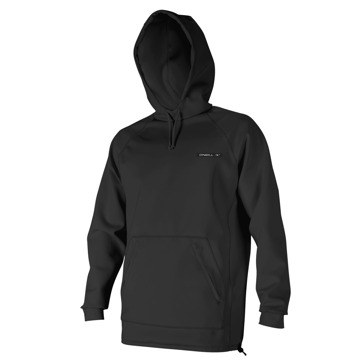 O'Neill Reactor-2 0.5mm Long Sleeve Hoodie — Black/Black (A00) — front