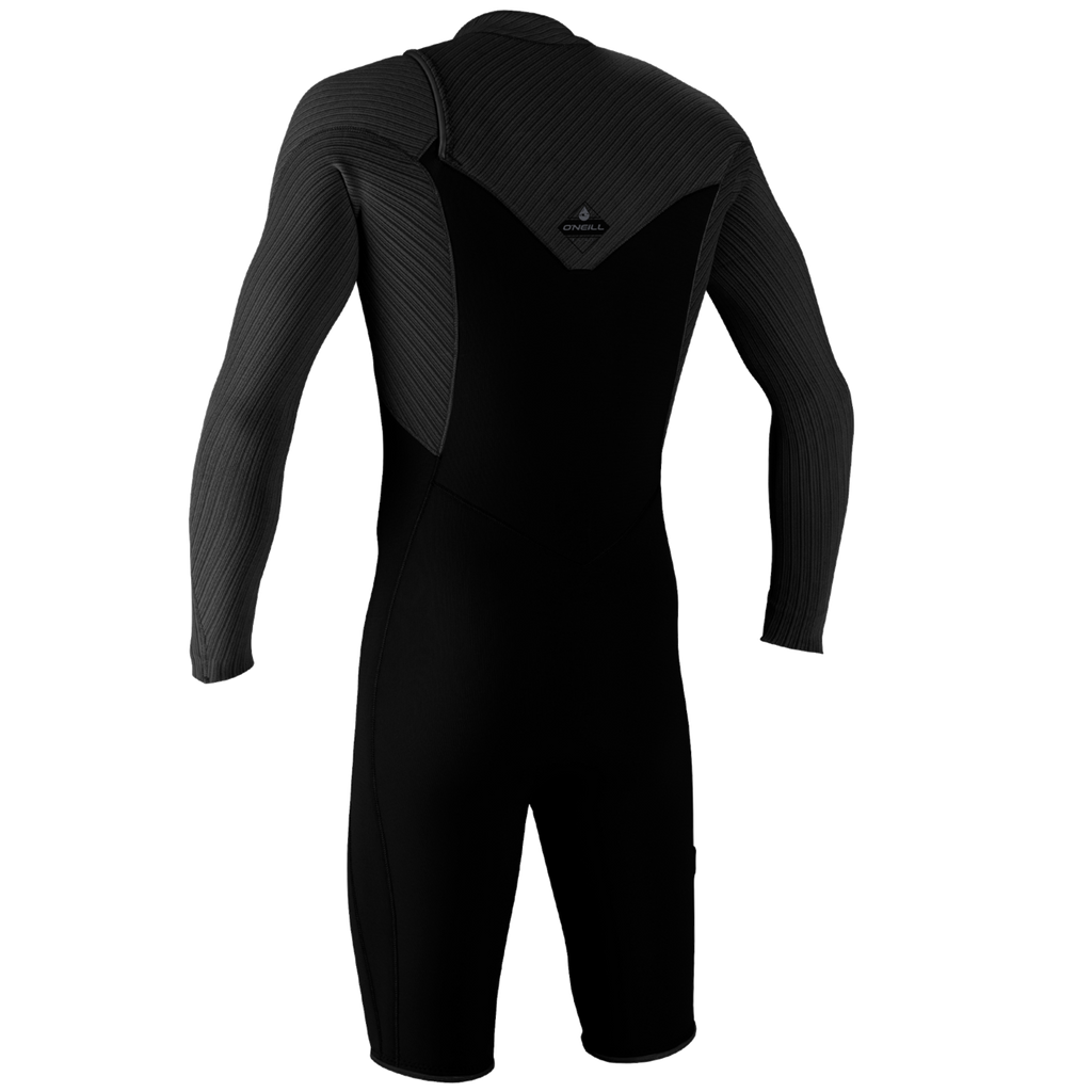 O'Neill Men's Hyperfreak 2mm Chest Zip Long Sleeve Spring Wetsuit — Black/Black (A00) — additional view