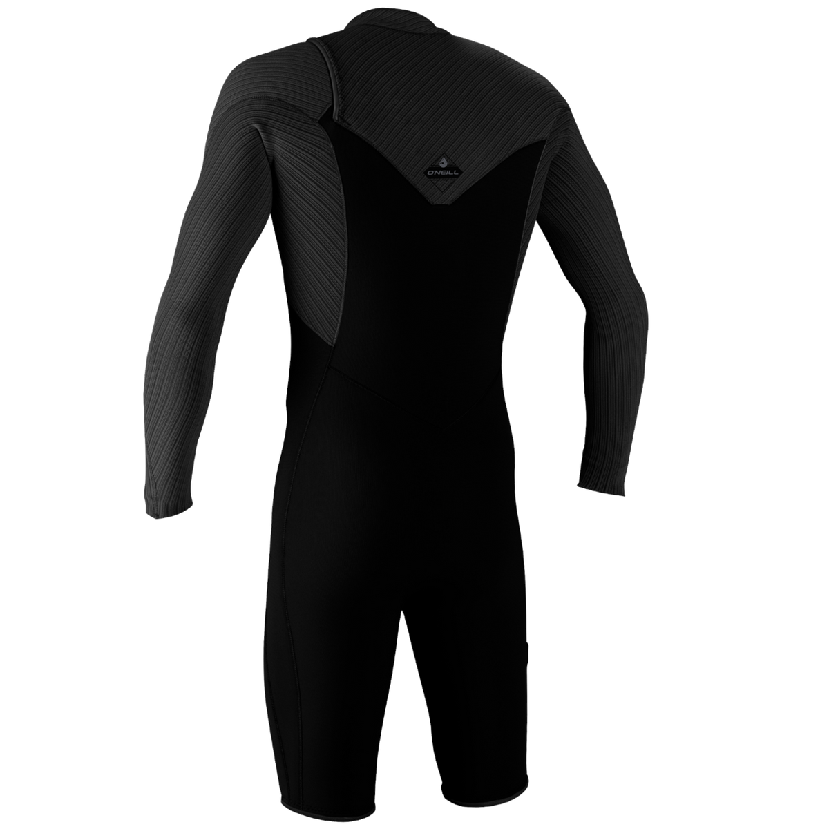 O'Neill Men's Hyperfreak 2mm Chest Zip Long Sleeve Spring Wetsuit — Black/Black (A00) — additional view