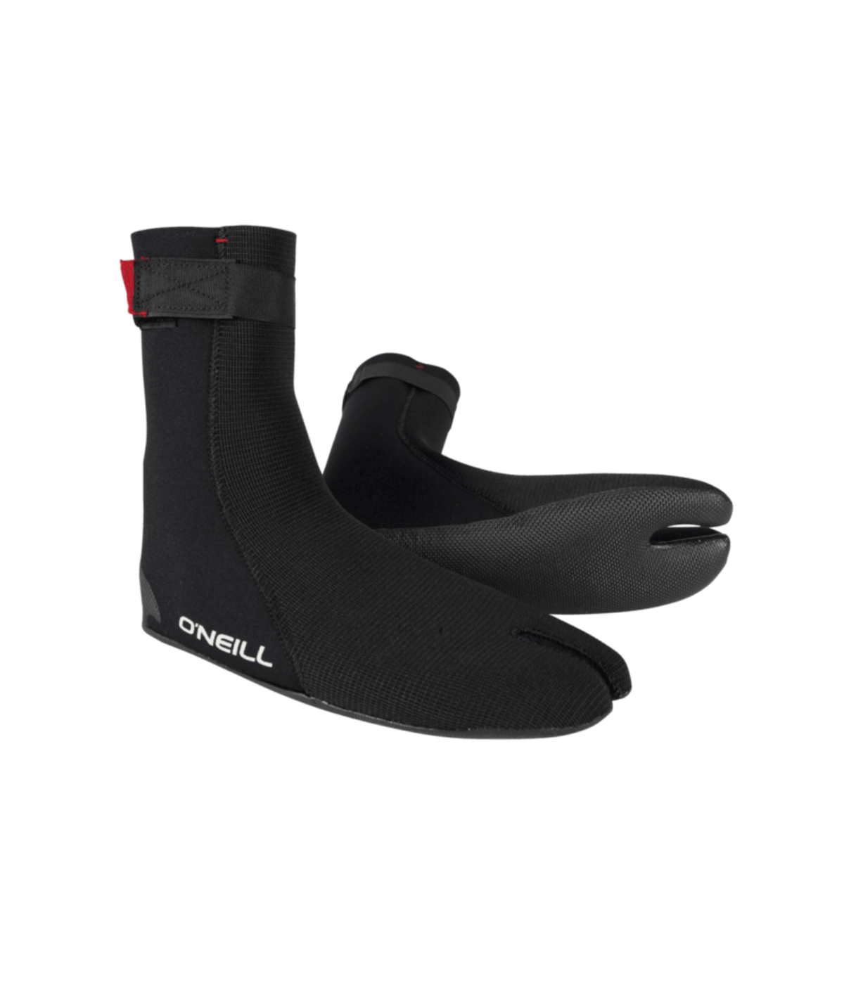 O'Neill Heat Ninja 5/4mm Split Toe Boots — Black (002) — front