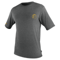 O'Neill Youth Trvlr Hybrid Short Sleeve Sun Shirt — Graphite (009) — front