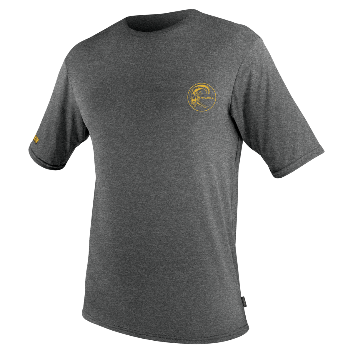 O'Neill Youth Trvlr Hybrid Short Sleeve Sun Shirt — Graphite (009) — front