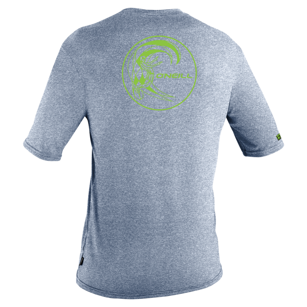 O'Neill Youth Trvlr Hybrid Short Sleeve Sun Shirt — Cadet Blue (153) — additional view