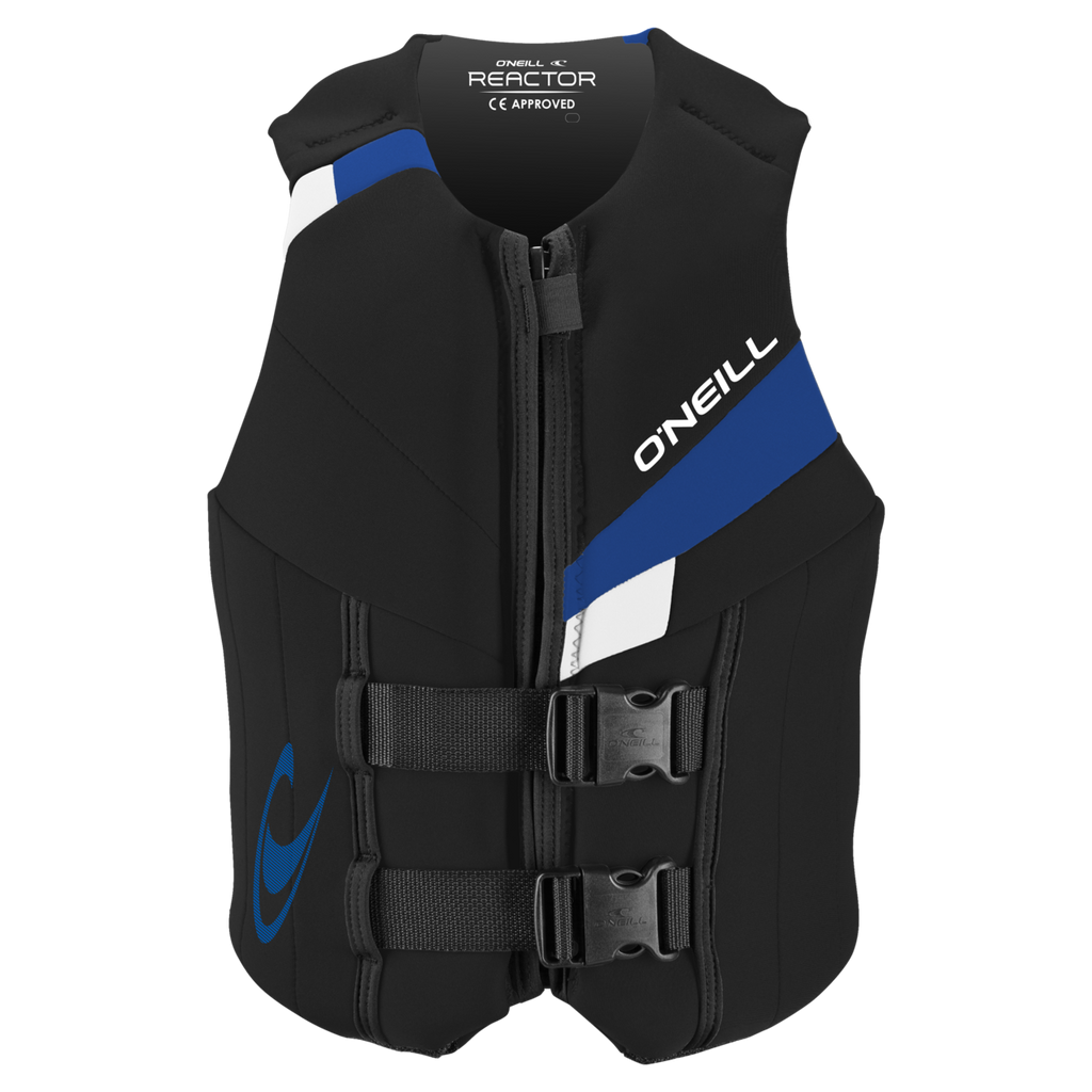 O'Neill Youth Reactor ISO 50N Vest — Hz8 Blk/White/Pac (HZ8) — front