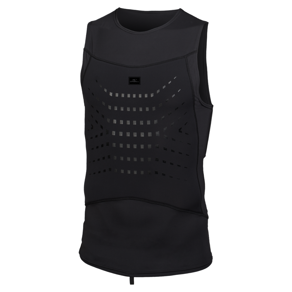 O'Neill Men's Neo Skins Rib Cage Vest — Black/Black (A00) — front