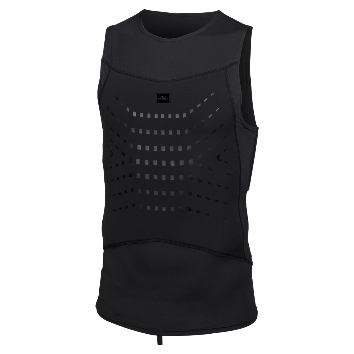 O'Neill Men's Neo Skins Rib Cage Vest — Black/Black (A00) — front