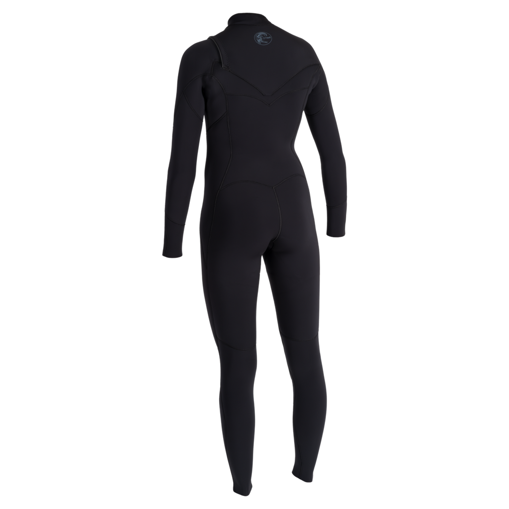 O'Neill Women's O'Riginal RG8 4/3mm Chest Zip Full Wetsuit — Black/Black/Black (A05) — additional view