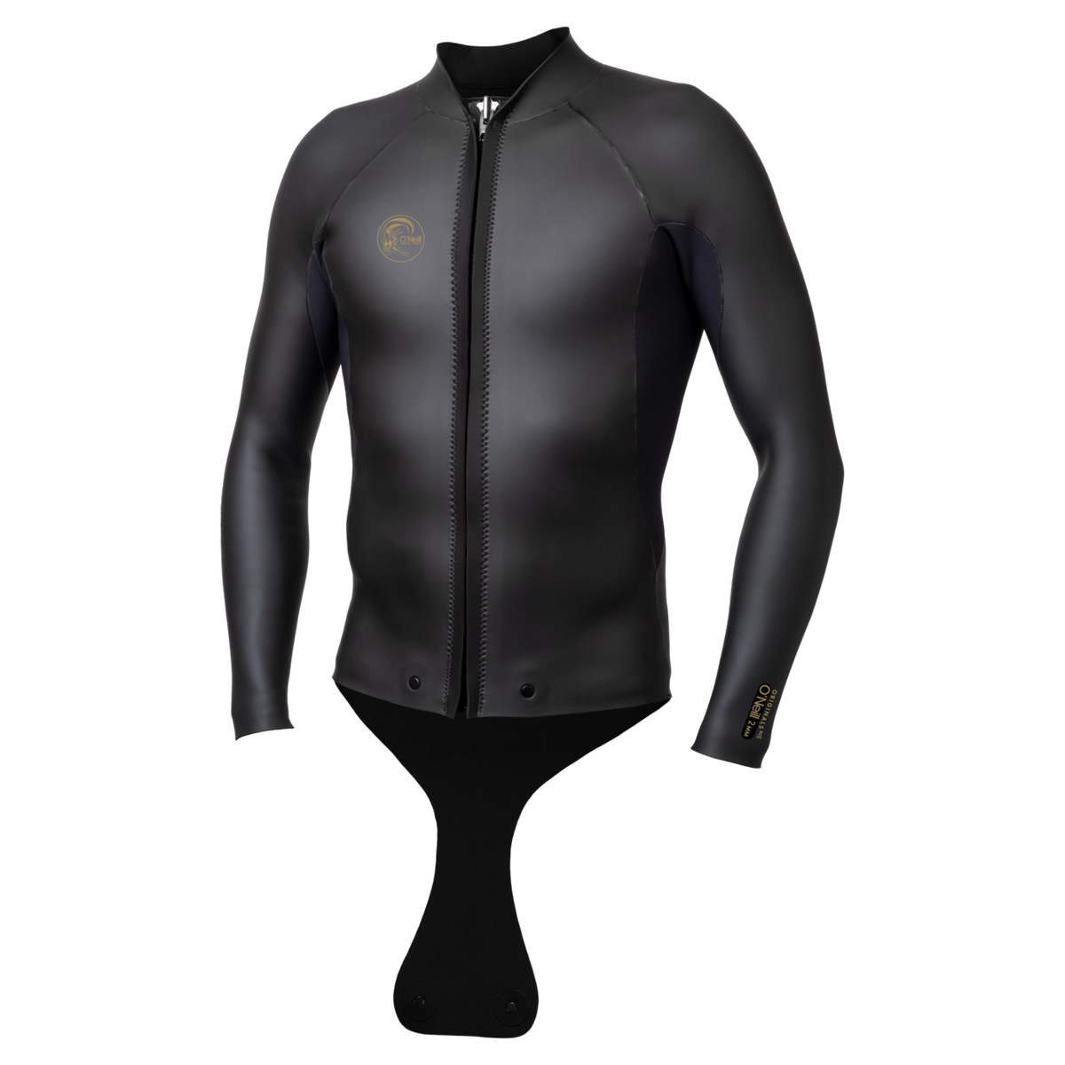 O'Neill Men's O'Riginal 2mm Beavertail Full Zip Jacket — Black/Black (A00) — front