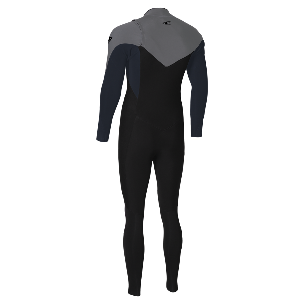 O'Neill Men's Epic 4/3mm Chest Zip Full Wetsuit — Black/Slate/Smoke (IP1) — additional view