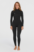 O'Neill Women's Epic 3/2mm Chest Zip Full Wetsuit — Black/Black/Black (A05)