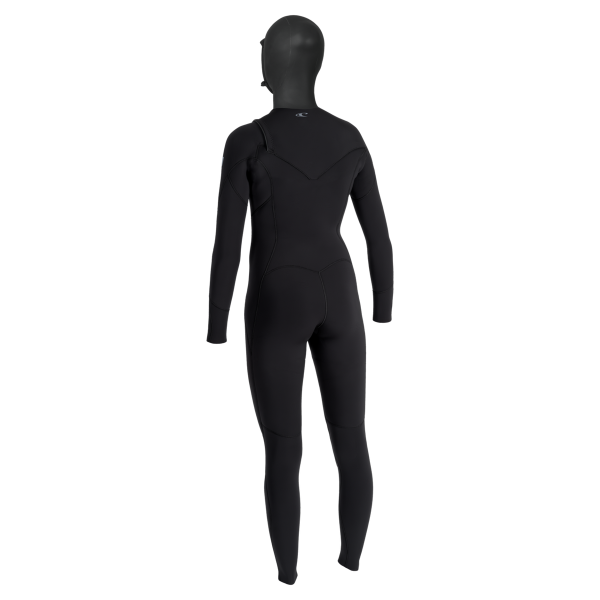 O'Neill Epic 6/4mm Hooded Chest Zip Women's Wetsuit in black - back view