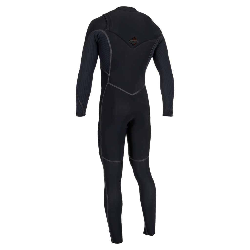 O'Neill Men's Hyperfreak Fire 3/2mm+ Chest Zip Full Wetsuit — Black/Black (A00) — additional view