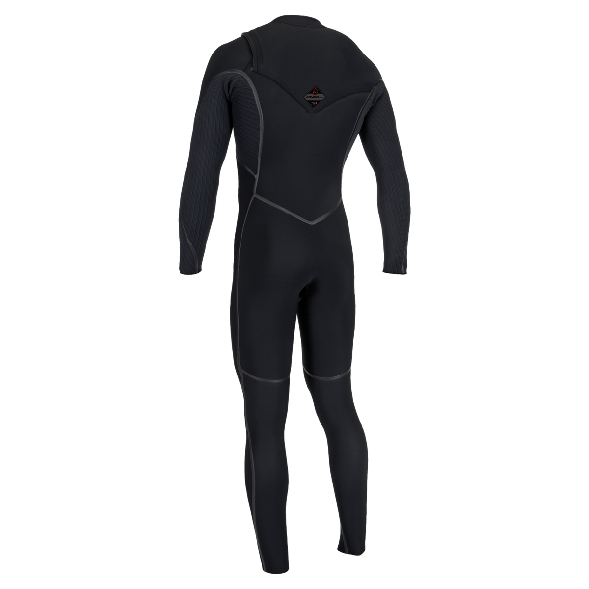 O'Neill Men's Hyperfreak Fire 3/2mm+ Chest Zip Full Wetsuit — Black/Black (A00) — additional view