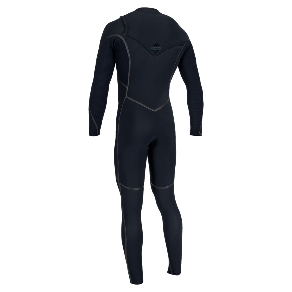O'Neill Men's Hyperfreak Fire 3/2mm+ Chest Zip Full Wetsuit — Carbon/Carbon (IA7) — additional view