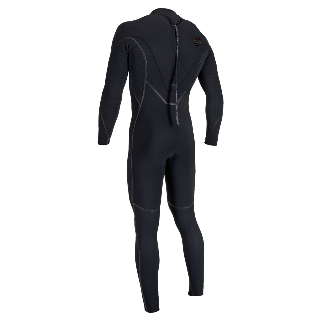 O'Neill Men's Hyperfreak Fire 4/3mm+ Back Zip Full Wetsuit — Black/Black (A00) — additional view