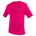 O'Neill Girls' Child Basic Skins Short Sleeve Sun Shirt — Watermelon (182) — front