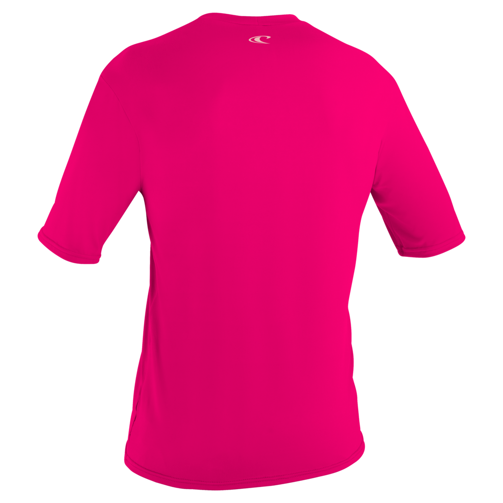 O'Neill Girls' Child Basic Skins Short Sleeve Sun Shirt — Watermelon (182) — additional view