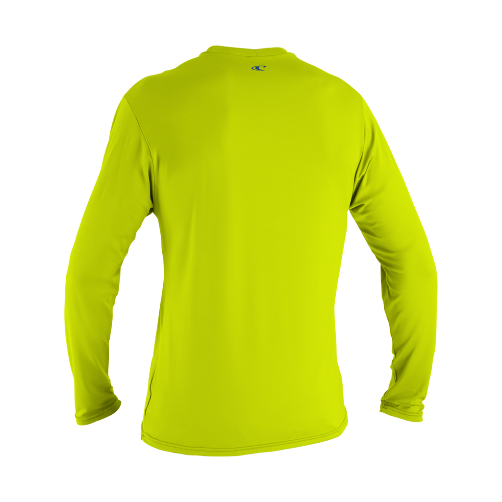 O'Neill Boys' Child Basic Skins Long Sleeve Sun Shirt — Lime (187) — additional view