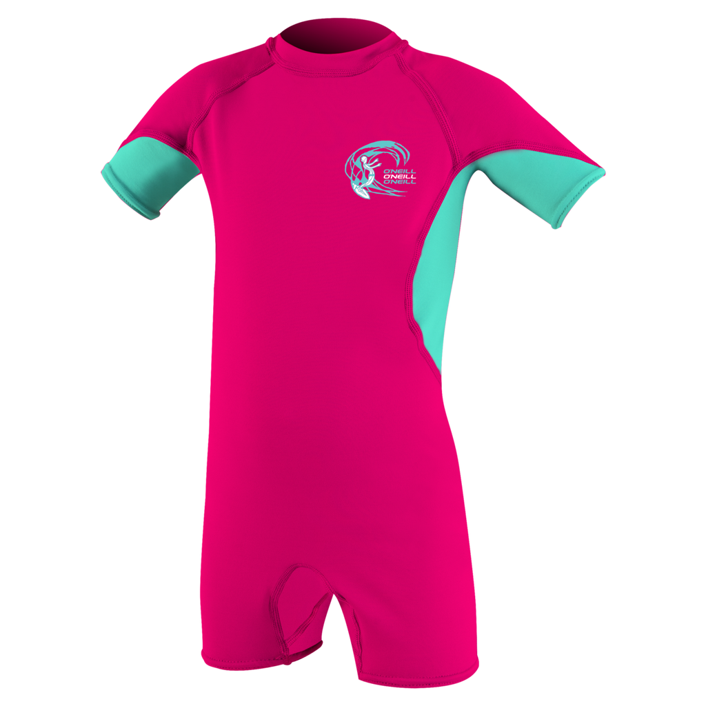 O'Neill Girls' Child Basic Skins UV Spring — Watermelon/Lightaqua/White (IT4) — front