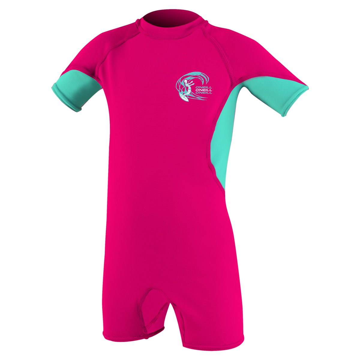 O'Neill Girls' Child Basic Skins UV Spring — Watermelon/Lightaqua/White (IT4) — front