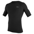 O'Neill Men's Basic Skins Short Sleeve Rash Guard — Black (002) — front