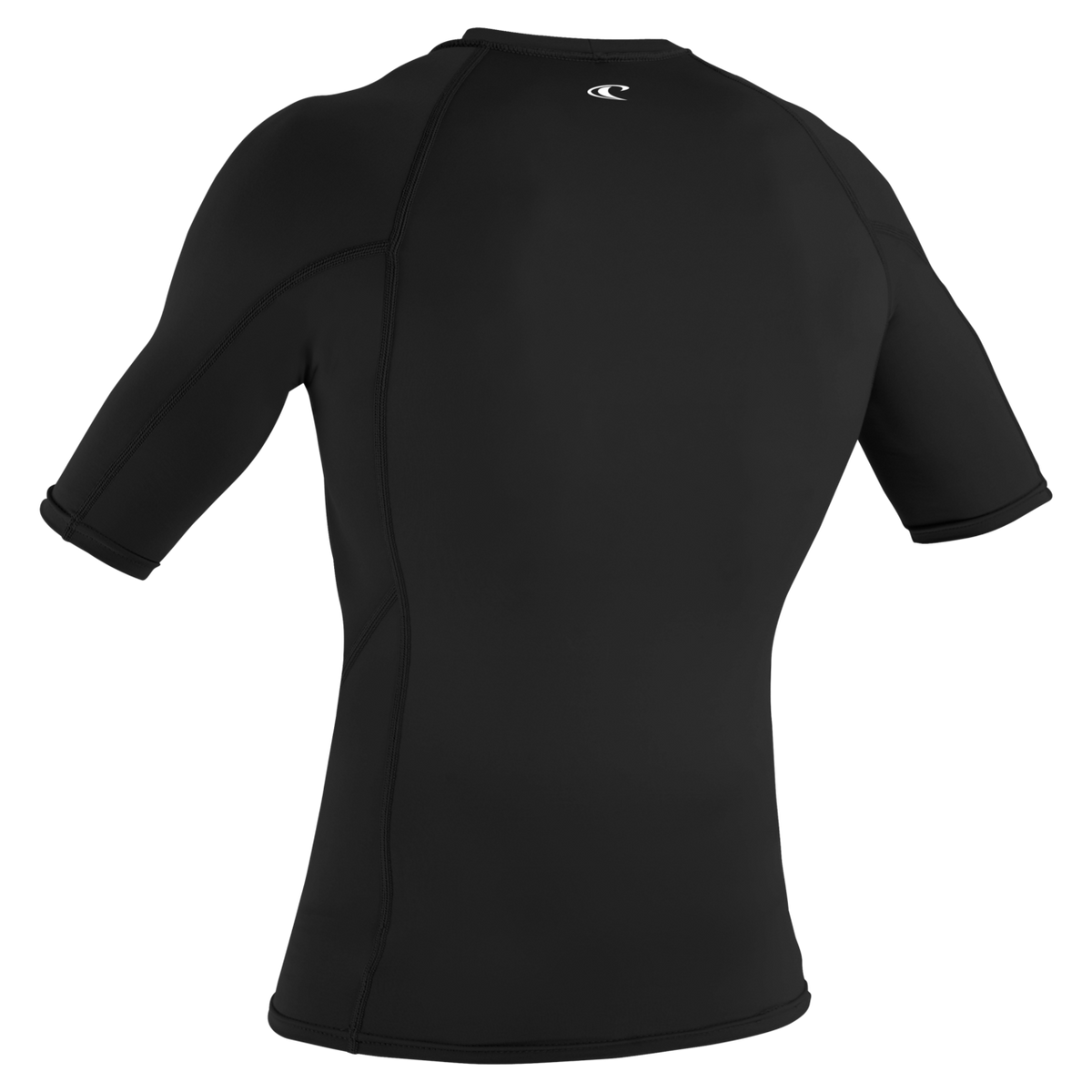 O'Neill Men's Basic Skins Short Sleeve Rash Guard — Black (002) — additional view