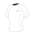 O'Neill Women's Basic Skins Short Sleeve Rash Guard — White (025) — front